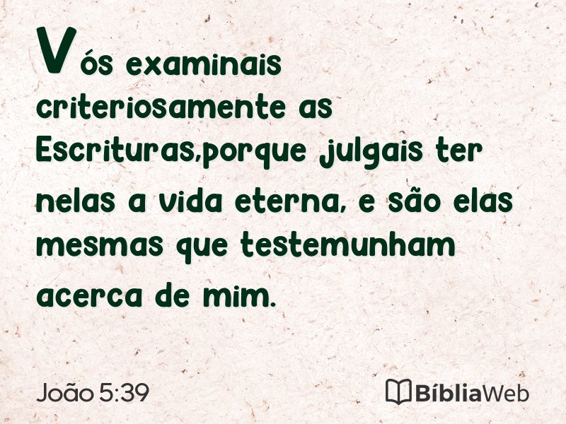 João 5:39 em imagem para compartilhar