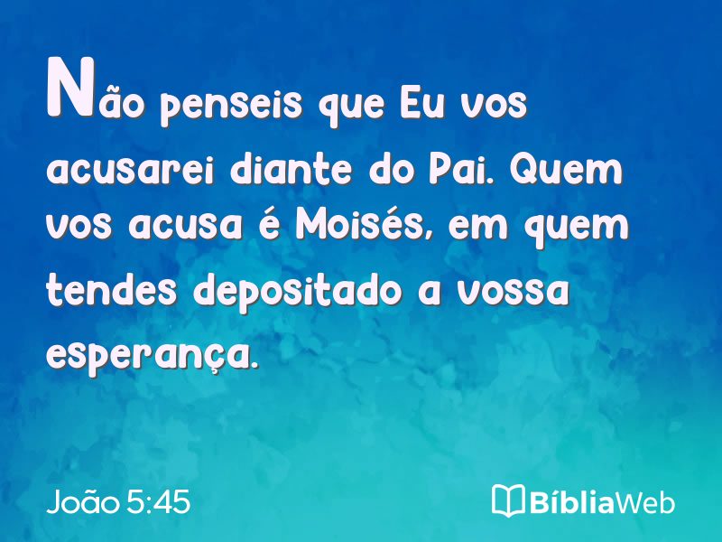 João 5:45 em imagem para compartilhar