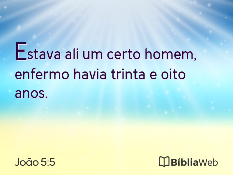 João 5:5 em imagem para compartilhar