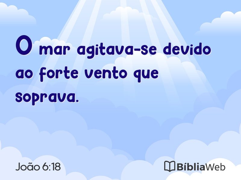 João 6:18 em imagem para compartilhar