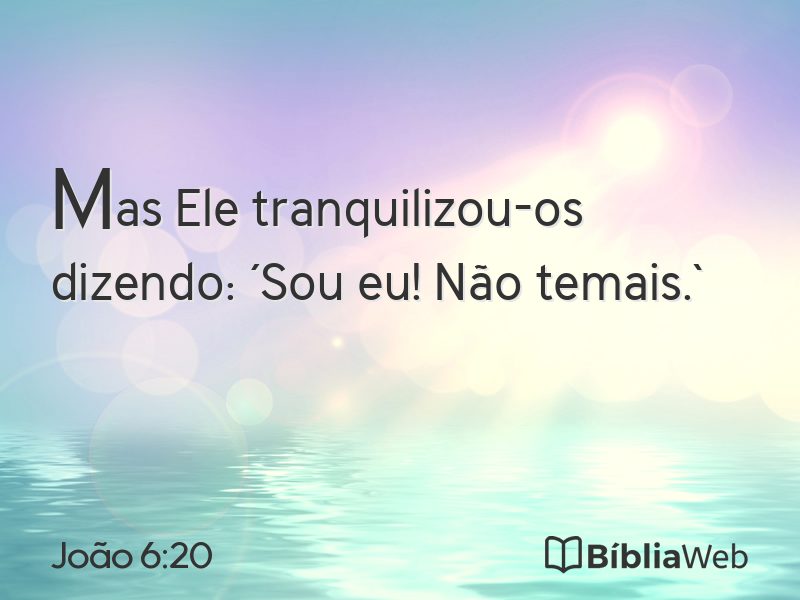 João 6:20 em imagem para compartilhar