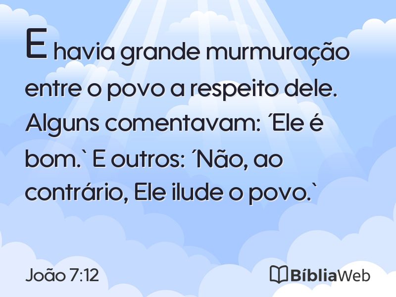 João 7:12 em imagem para compartilhar
