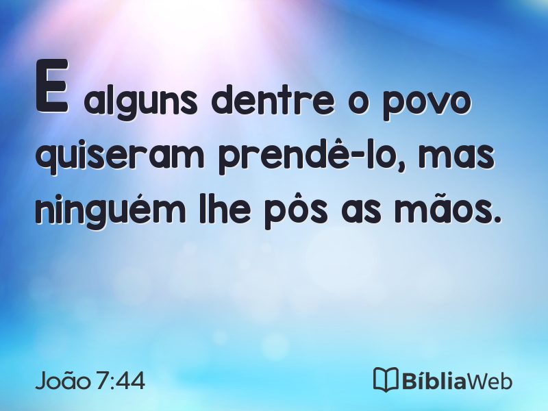 João 7:44 em imagem para compartilhar