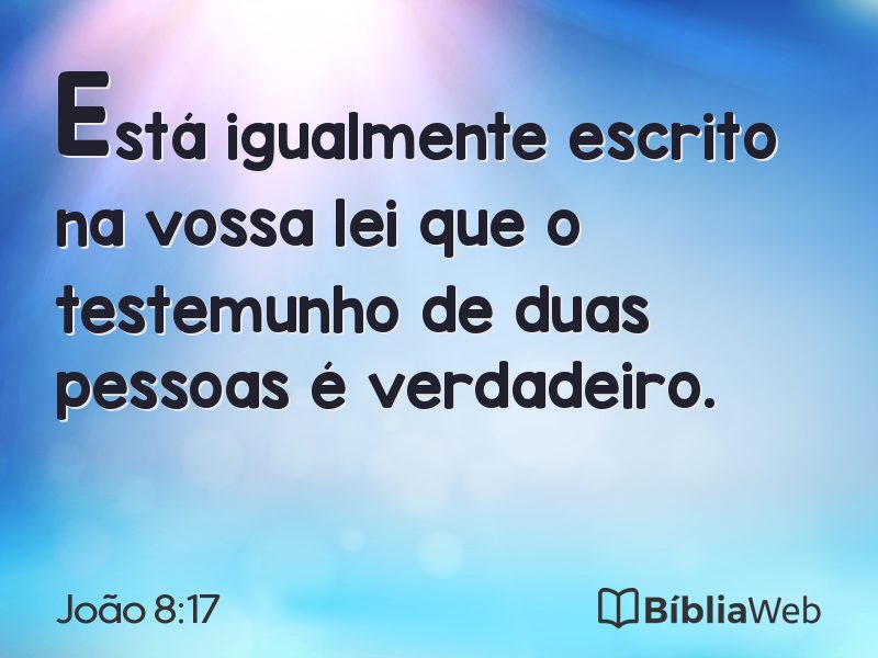 João 8:17 em imagem para compartilhar