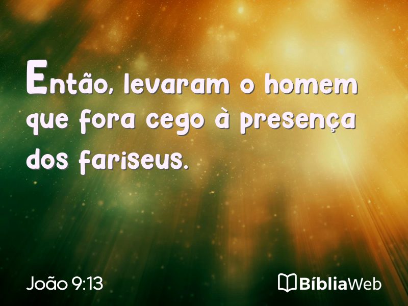 João 9:13 em imagem para compartilhar