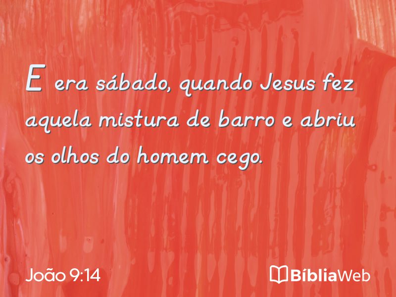 João 9:14 em imagem para compartilhar