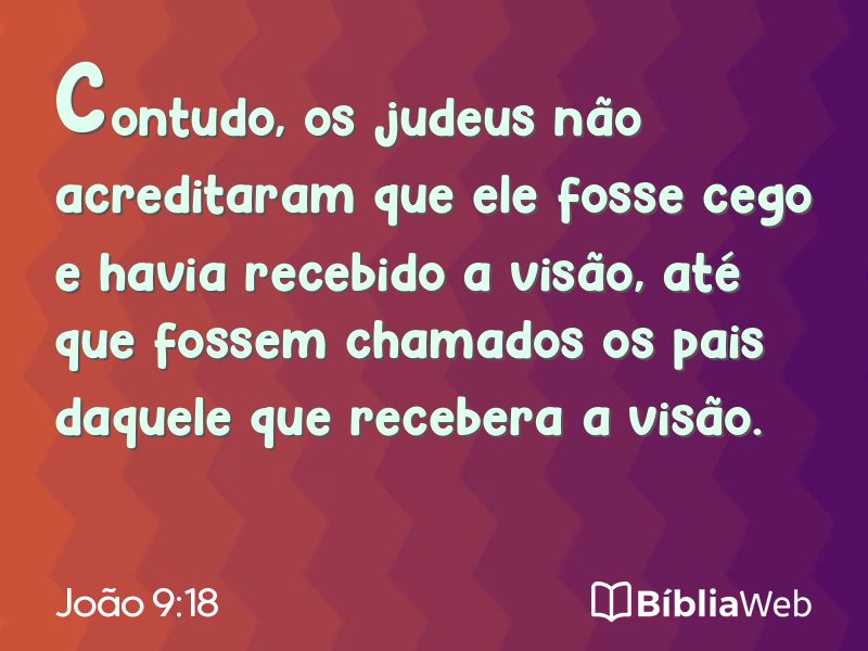 João 9:18 em imagem para compartilhar