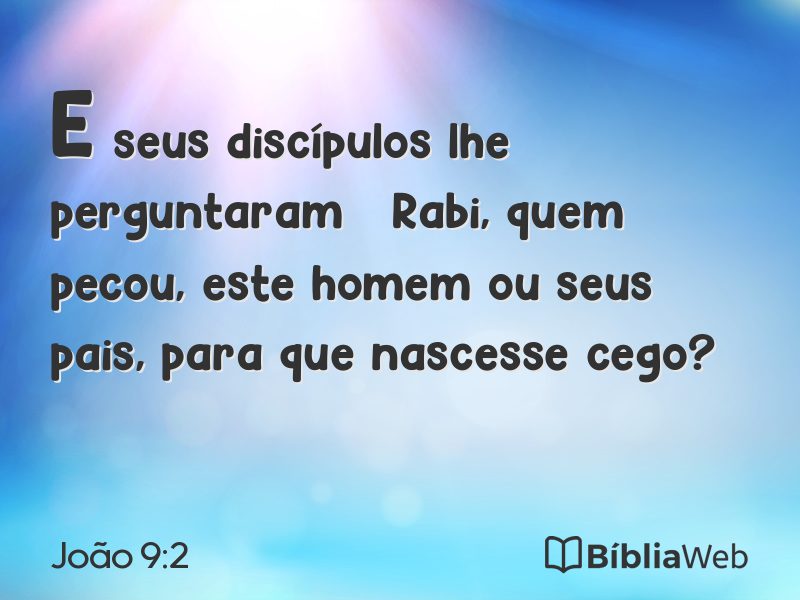 João 9:2 em imagem para compartilhar