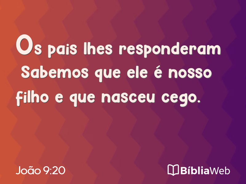 João 9:20 em imagem para compartilhar