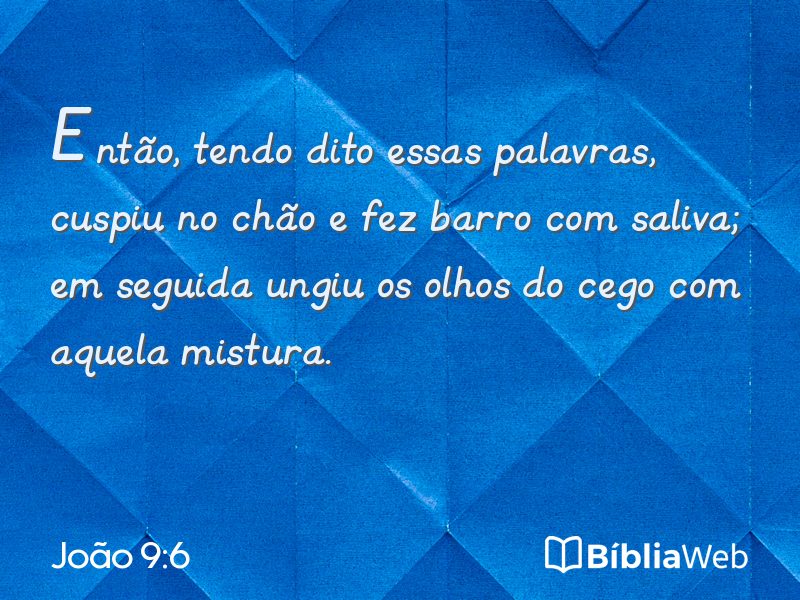 João 9:6 em imagem para compartilhar