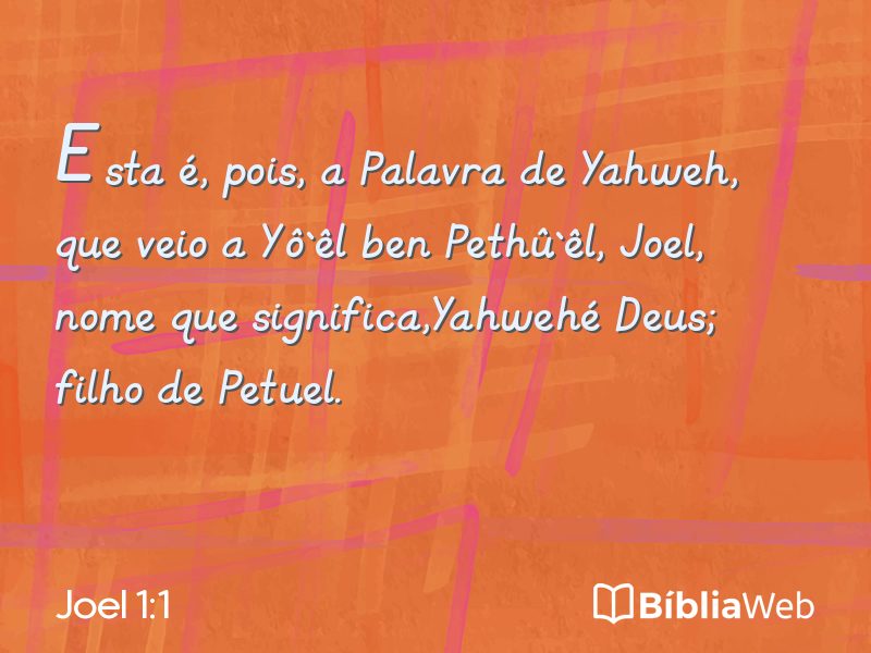 Joel 1:1 em imagem para compartilhar