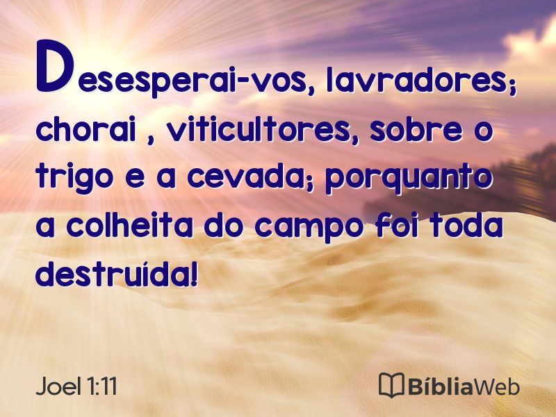 Joel 1:11 em imagem para compartilhar