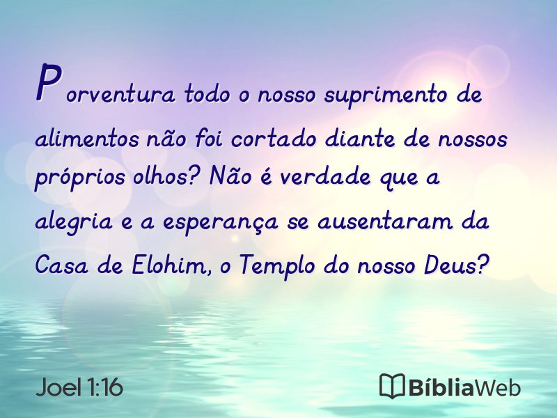 Joel 1:16 em imagem para compartilhar