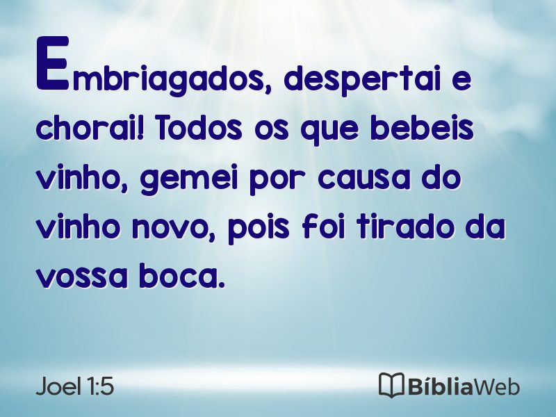 Joel 1:5 em imagem para compartilhar