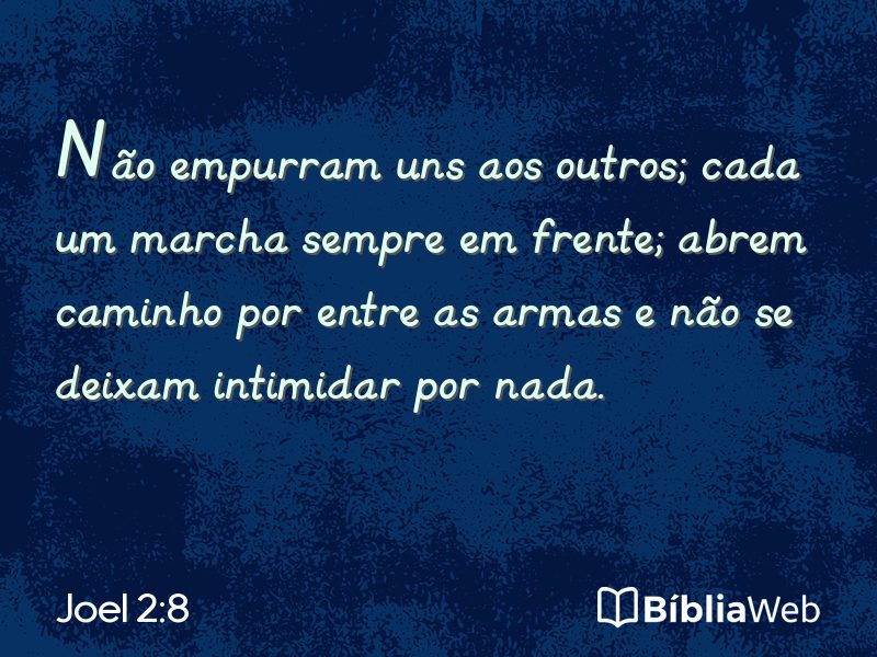 Joel 2:8 em imagem para compartilhar