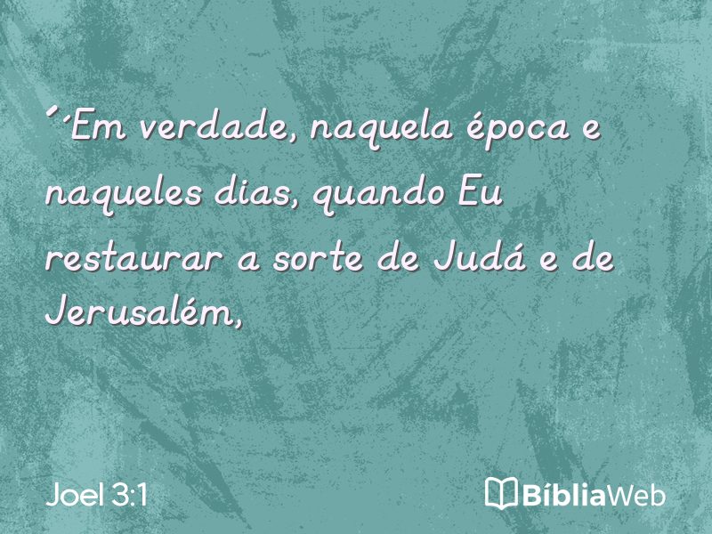 Joel 3:1 em imagem para compartilhar