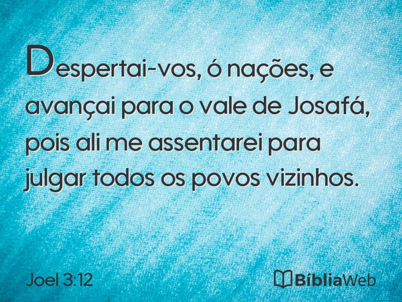 Joel 3:12 em imagem para compartilhar