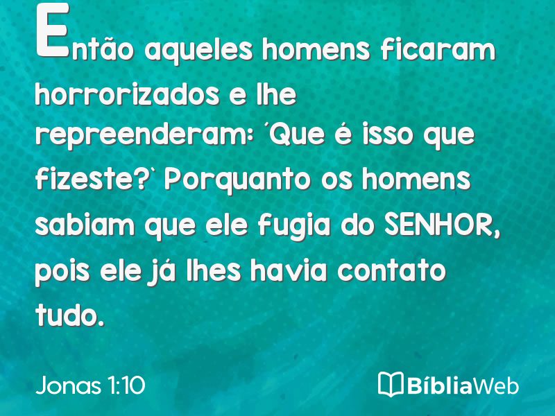 Jonas 1:10 em imagem para compartilhar