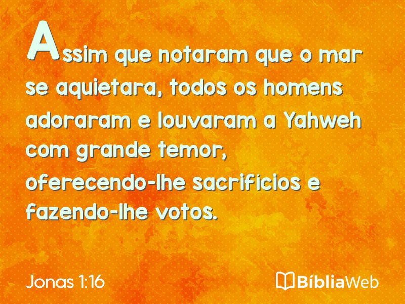 Jonas 1:16 em imagem para compartilhar