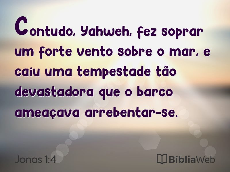 Jonas 1:4 em imagem para compartilhar