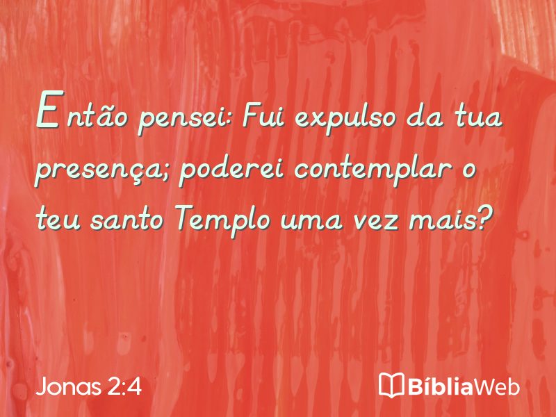 Jonas 2:4 em imagem para compartilhar