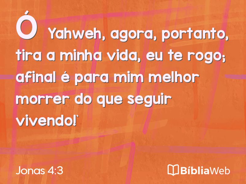 Jonas 4:3 em imagem para compartilhar