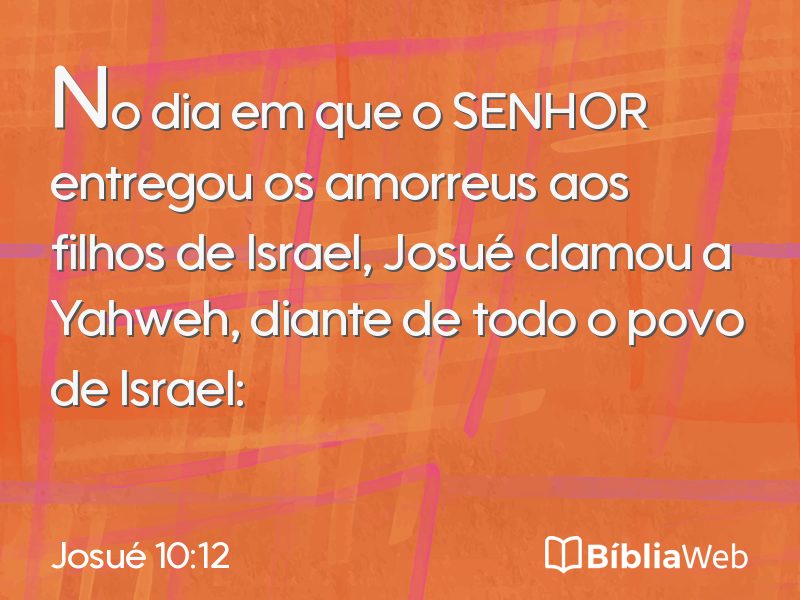 Josué 10:12 em imagem para compartilhar