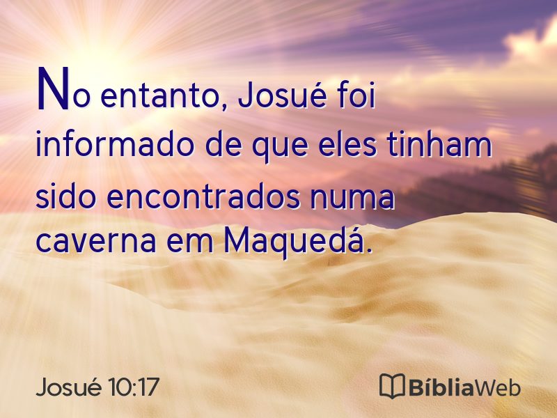 Josué 10:17 em imagem para compartilhar