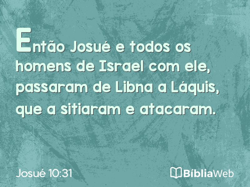 Josué 10:31 em imagem para compartilhar