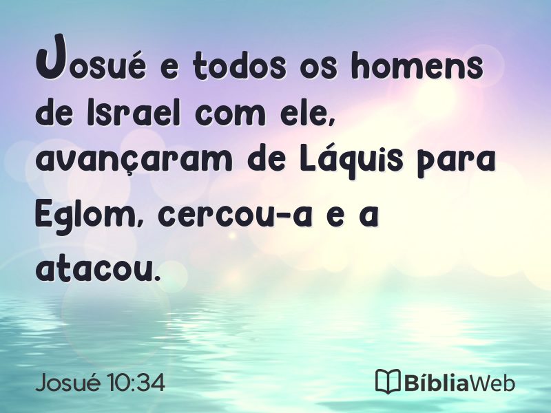 Josué 10:34 em imagem para compartilhar
