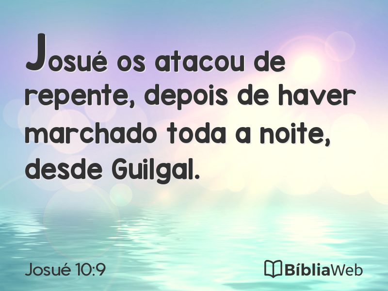 Josué 10:9 em imagem para compartilhar