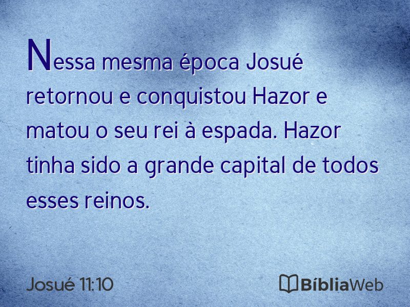 Josué 11:10 em imagem para compartilhar