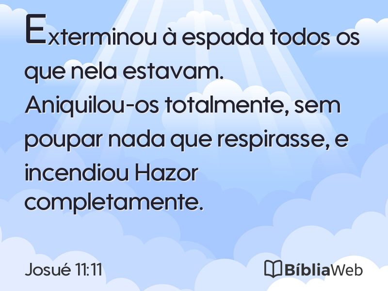 Josué 11:11 em imagem para compartilhar