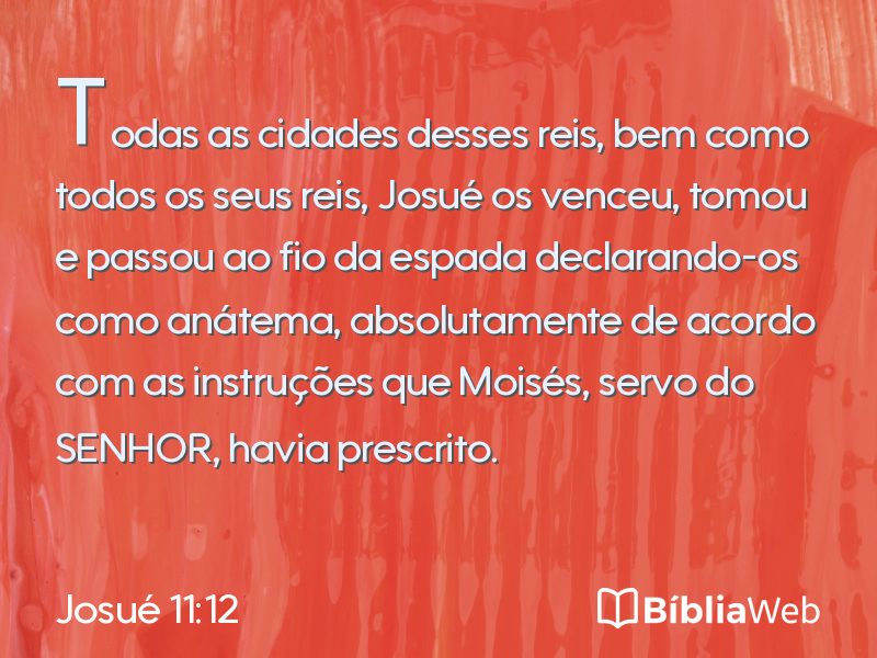 Josué 11:12 em imagem para compartilhar