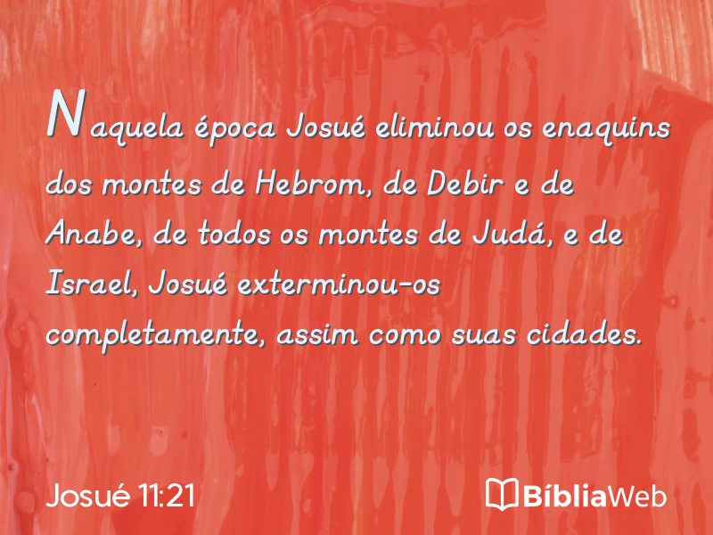 Josué 11:21 em imagem para compartilhar