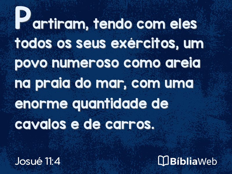Josué 11:4 em imagem para compartilhar