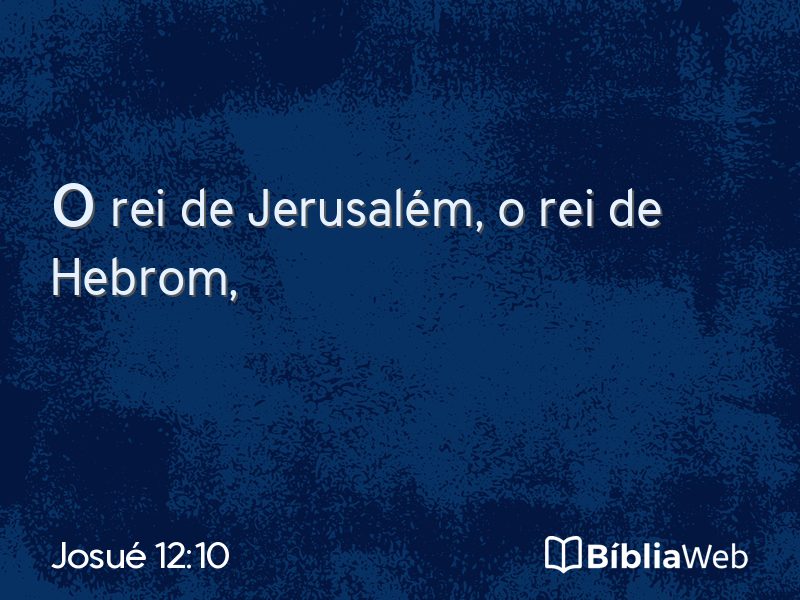 Josué 12:10 em imagem para compartilhar