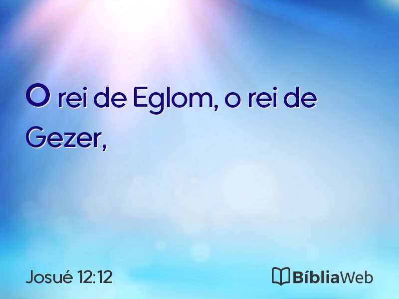 Josué 12:12 em imagem para compartilhar