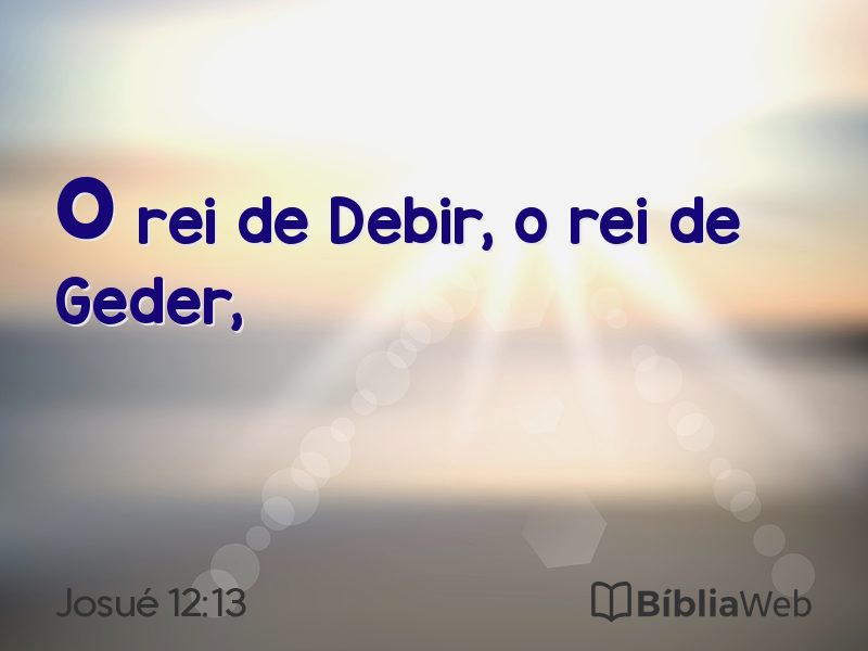 Josué 12:13 em imagem para compartilhar
