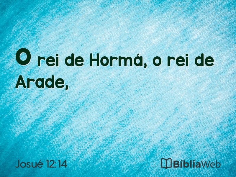 Josué 12:14 em imagem para compartilhar