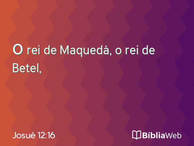 Josué 12:16 em imagem para compartilhar