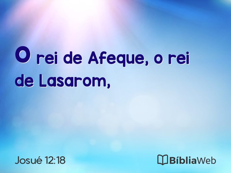 Josué 12:18 em imagem para compartilhar