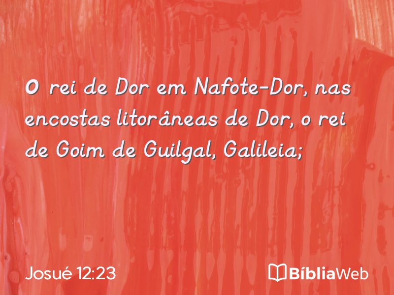 Josué 12:23 em imagem para compartilhar