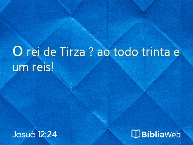 Josué 12:24 em imagem para compartilhar