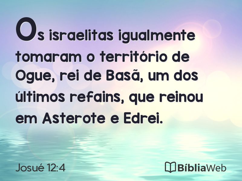 Josué 12:4 em imagem para compartilhar