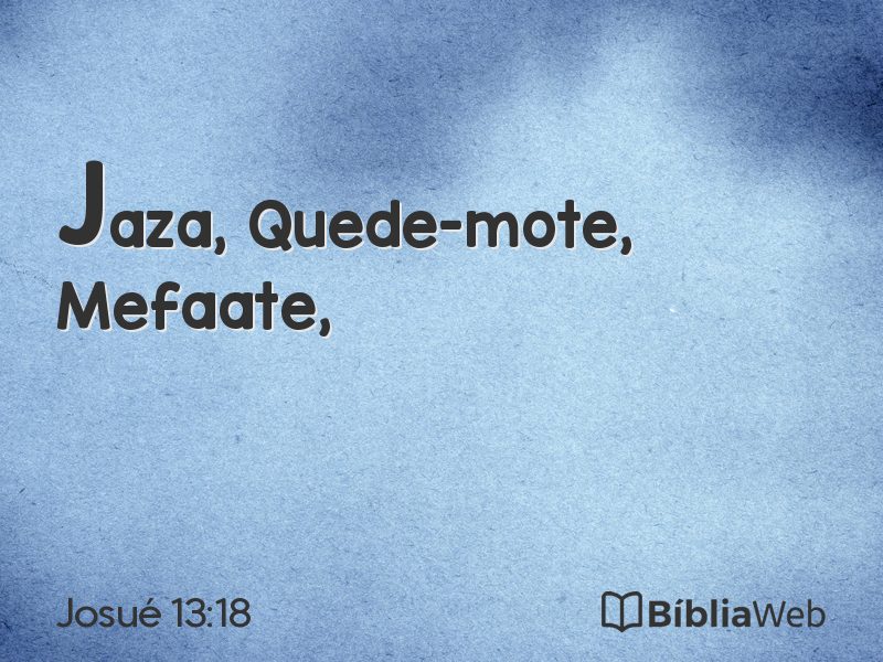 Josué 13:18 em imagem para compartilhar