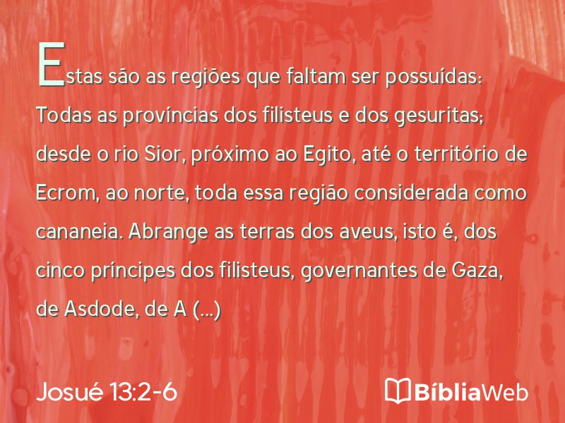 Josué 13:2-6 em imagem para compartilhar