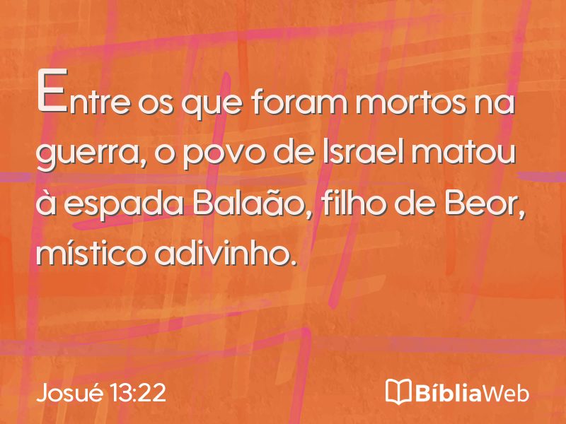 Josué 13:22 em imagem para compartilhar