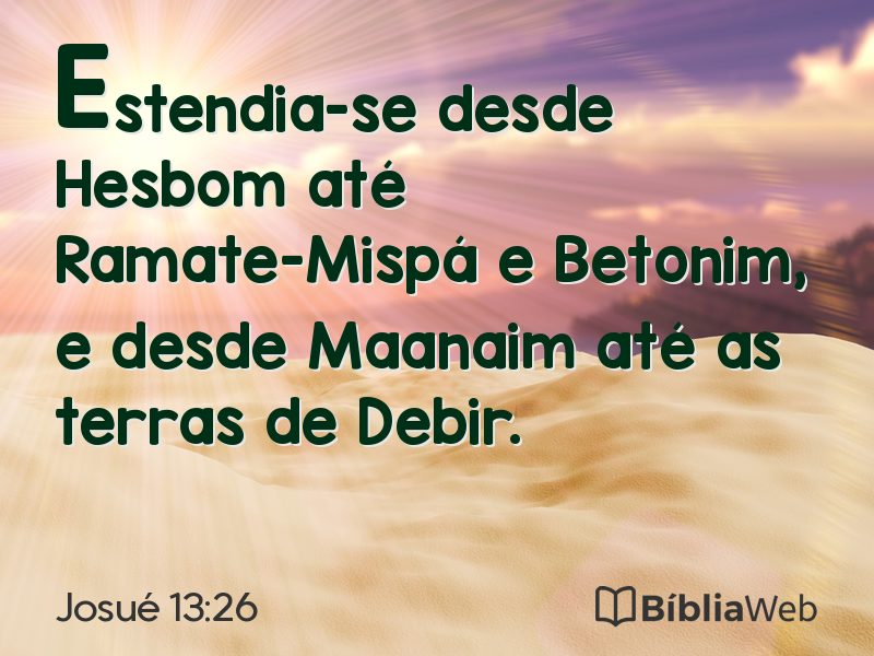 Josué 13:26 em imagem para compartilhar
