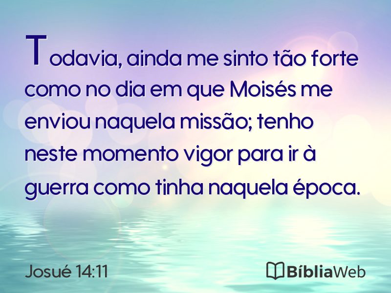 Josué 14:11 em imagem para compartilhar